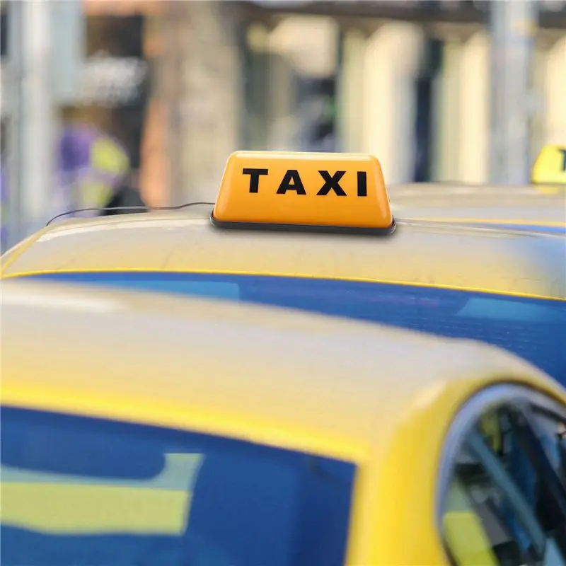 Фото Точный светодиодный индикатор-вывеска 3X TAXI, дневные ходовые огни для автомобиля, 12В 3Вт, светодиодный знак для крыши такси №2