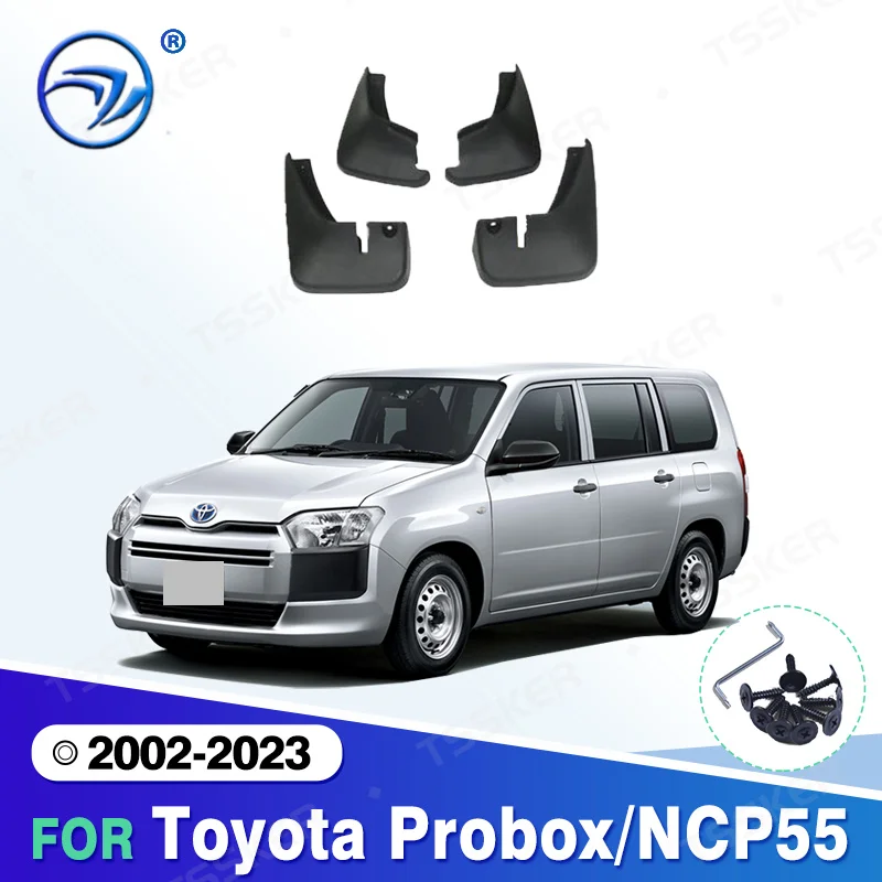 

4 шт. Брызговики от грязи для Toyota Probox/NCP55 2002 03 04 05 06-2023, передние и задние брызговики, автомобильные аксессуары, автомобильный стиль