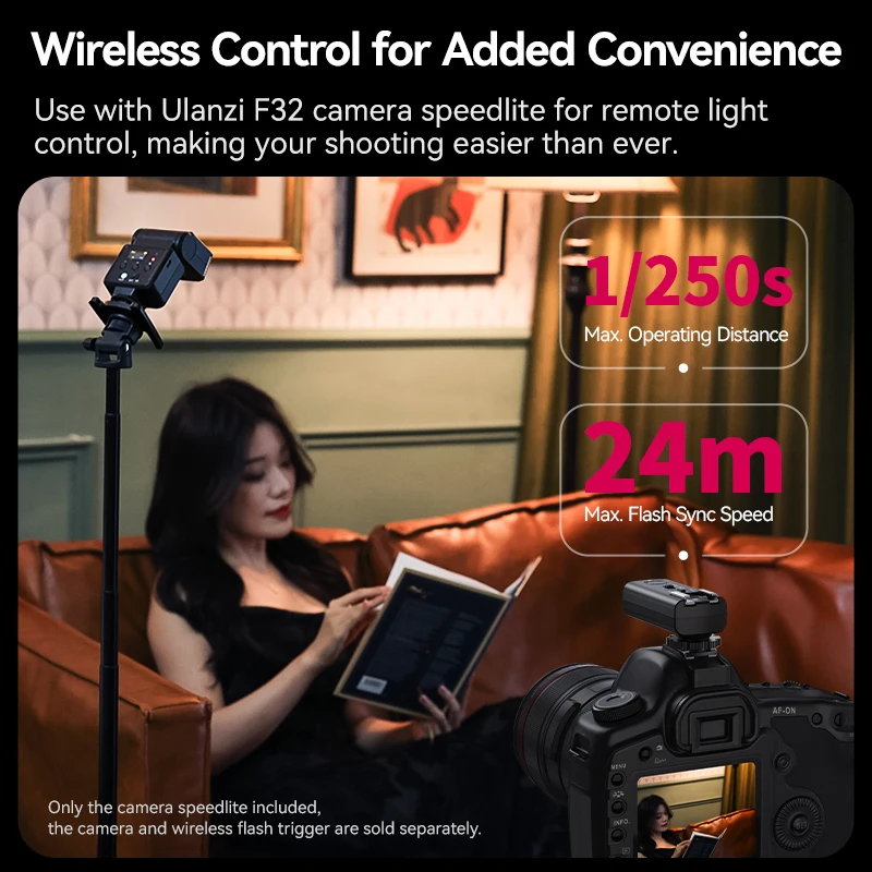 Беспроводная вспышка-триггер Ulanzi для камеры F32 Sony Nikon Fuji Hot Shoe с универсальным