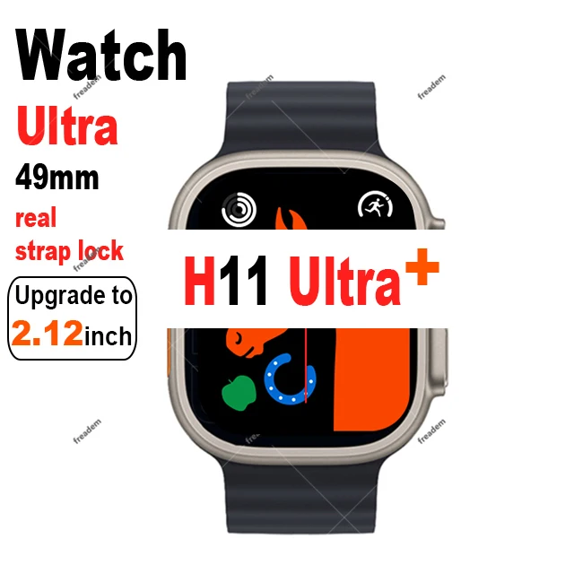 

Watch Ultra Series 8 H11 Ultra Plus H11 Ultra+ 49mm Dail Call NFC 173 Sport Modes Fitness Tracker Smart Watch for Android IOS