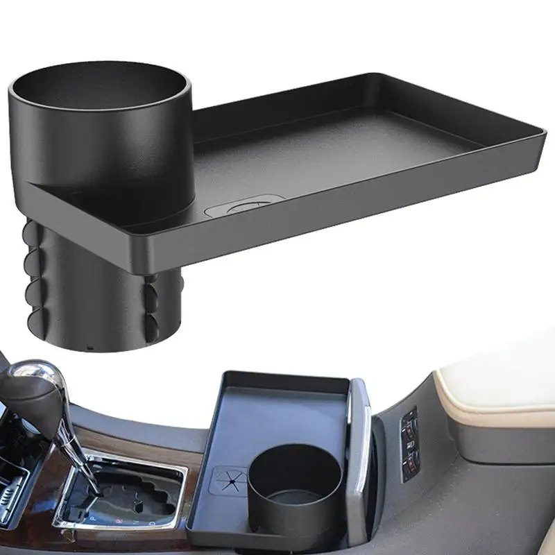 Portable Car Cup Holder Tray Beverage Holder Space-saving Meal Tray Expanded Table Desk Phone Water Cup Holder Car Accessories