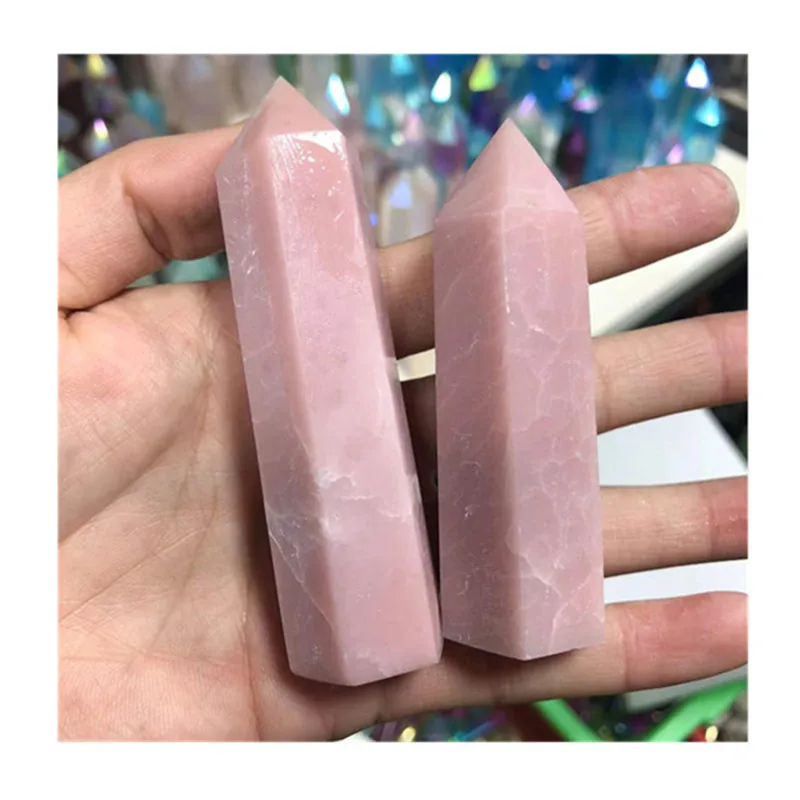 

Натуральные резные розовые опаловые палочки для украшения