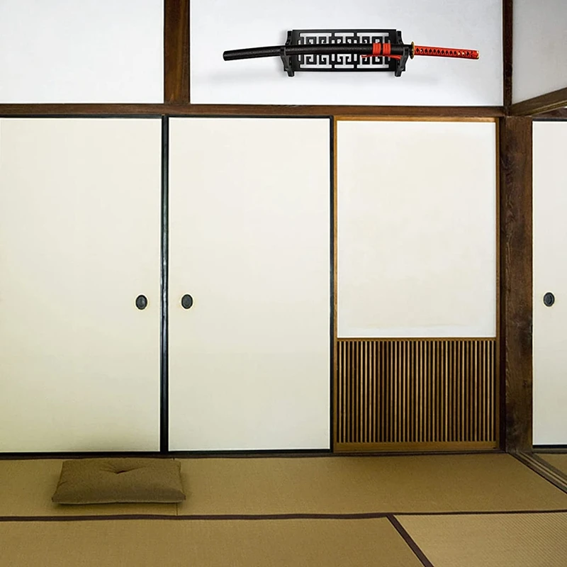 Hollow-Carved Sword Wall Mount Hook Katana Holder Display Hanger For Tanto Samurai Sword,Rapier Lightsaber,Cosplay Stand