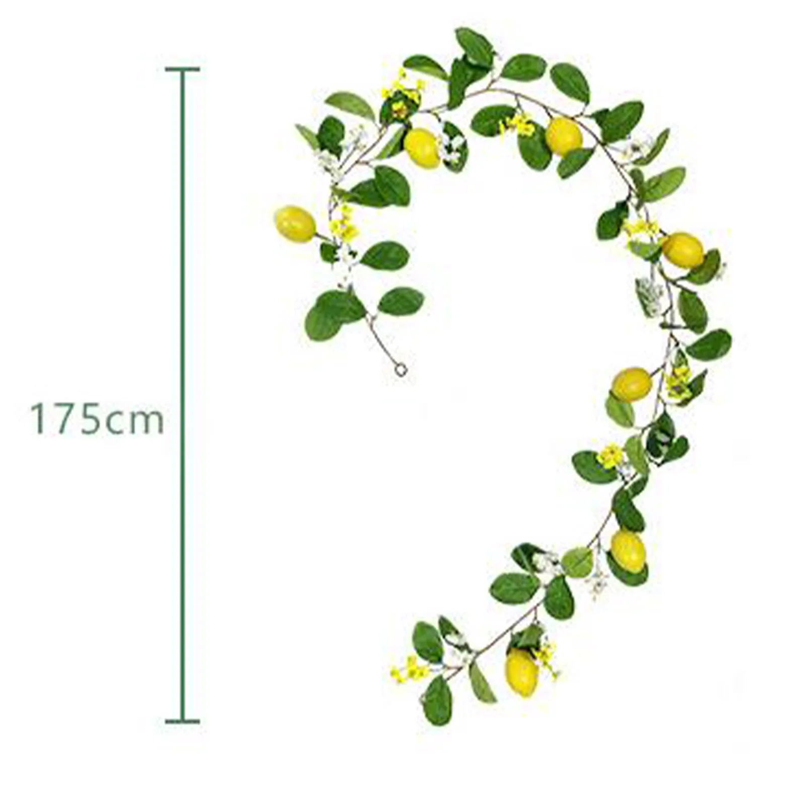 

Гирлянда с лимоном из ротанга, 1 шт., искусственное растение для украшения свадебной вечеринки, имитация лимонной лозы