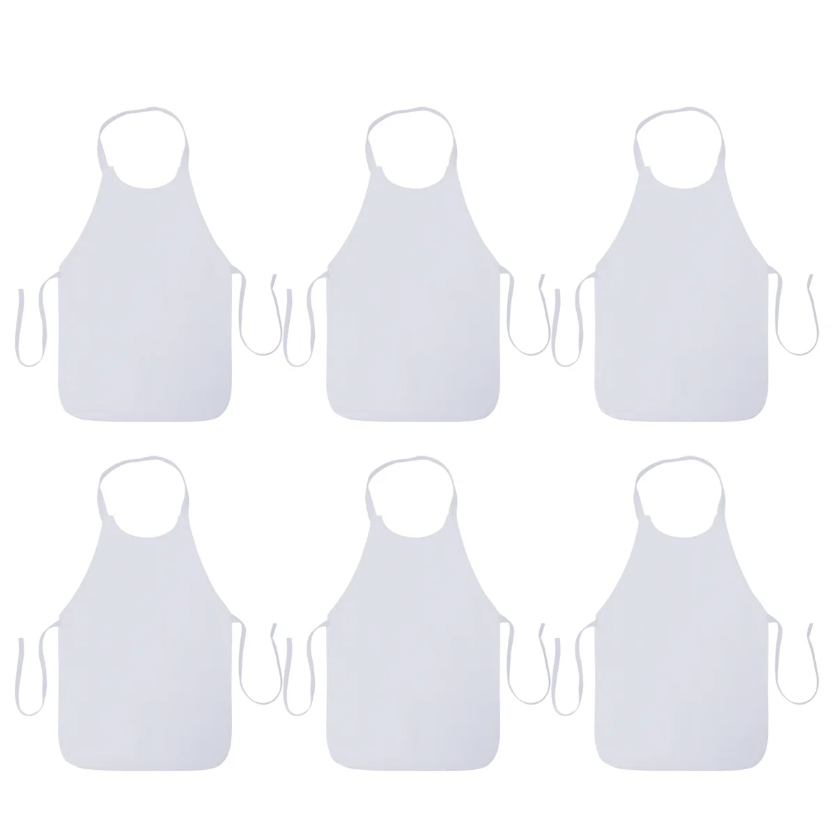 

10pcs Woodworking Apron Kitchen Cooking Apron Adult Bibs Waiter Aprons Aprons White Baking Apron