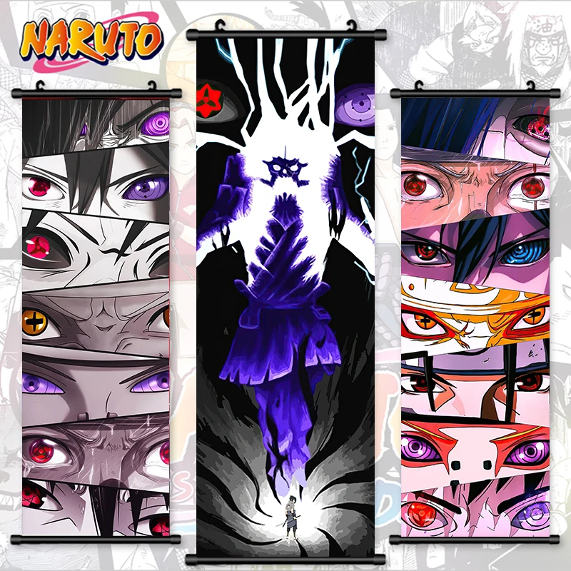 Настенная картина японского аниме, холст JP Naruto, картина Какаси, умаки, печать Namikaze Minato, Постер, Висячие свитки, домашний декор