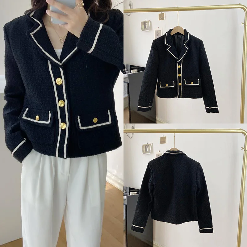 

Женская короткая куртка TB BROWIN, свободная уличная куртка, роскошная повседневная одежда в Корейском стиле, женское теплое пальто, праздничная одежда