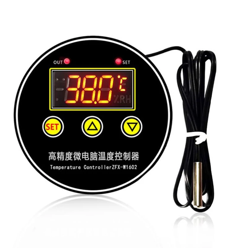 

JFBL Hot Zfx-W1602 Digital Temperature Controller Intelligent Heating Cooling Ntc Sensor Temp Control Thermostat Switch