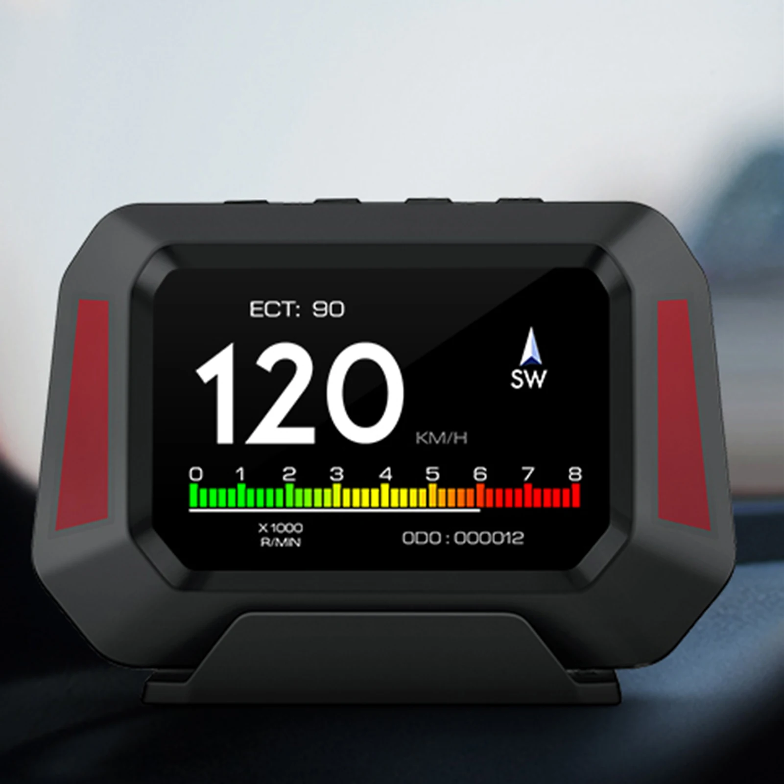 Фото GPS цифровой спидометр, универсальный автомобильный инклинометр, уровень наклона, GPS, HUD, Автомобильный дисплей, спидометр, монитор в режиме р... №3