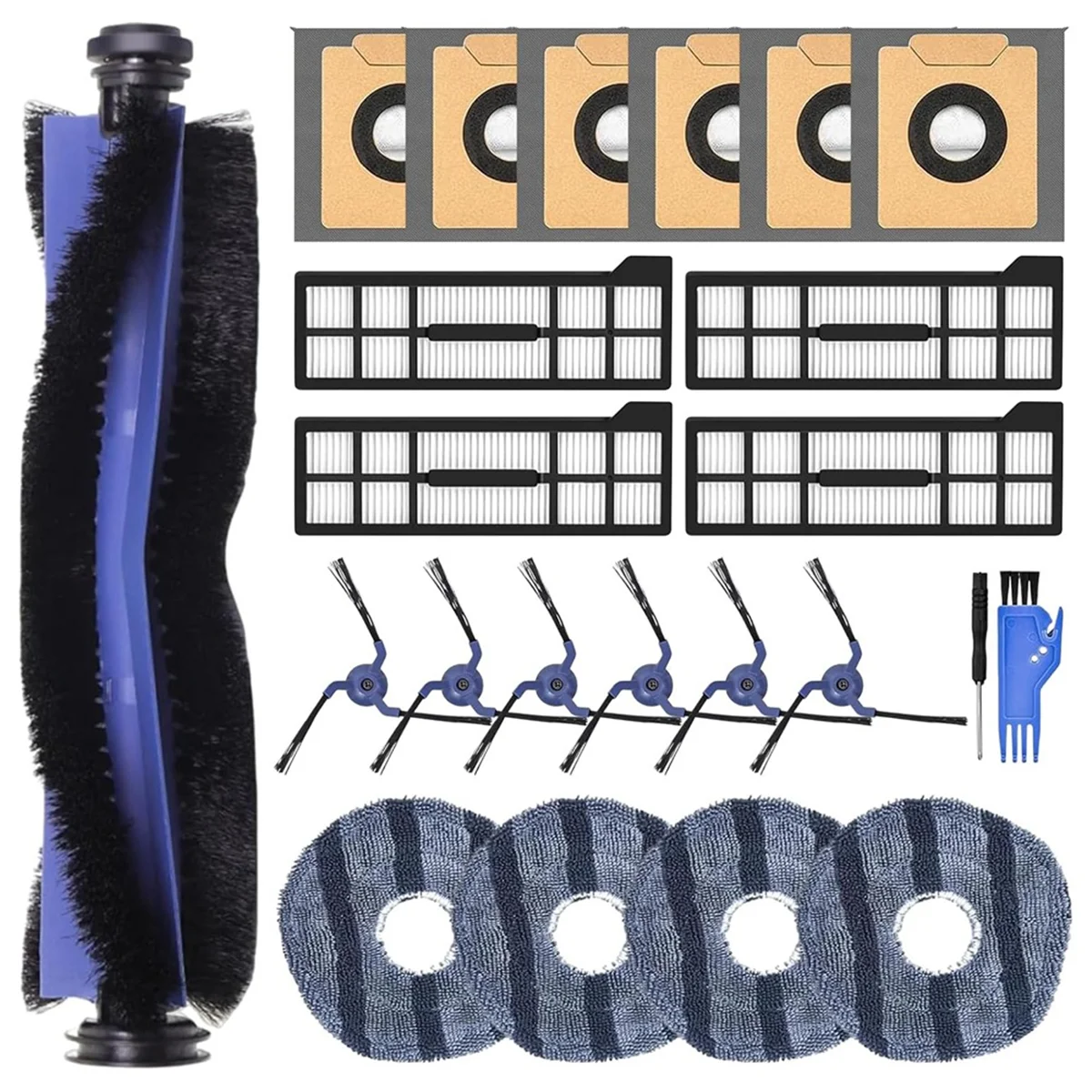 23 шт. сменные аксессуары для Eufy X10 Pro Omni детали пылесоса основная щетка тканевая
