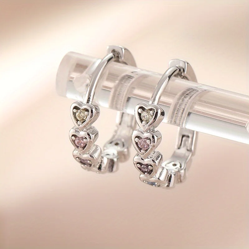 1 пара простых милых любовных серег для женщин рождественский праздничный