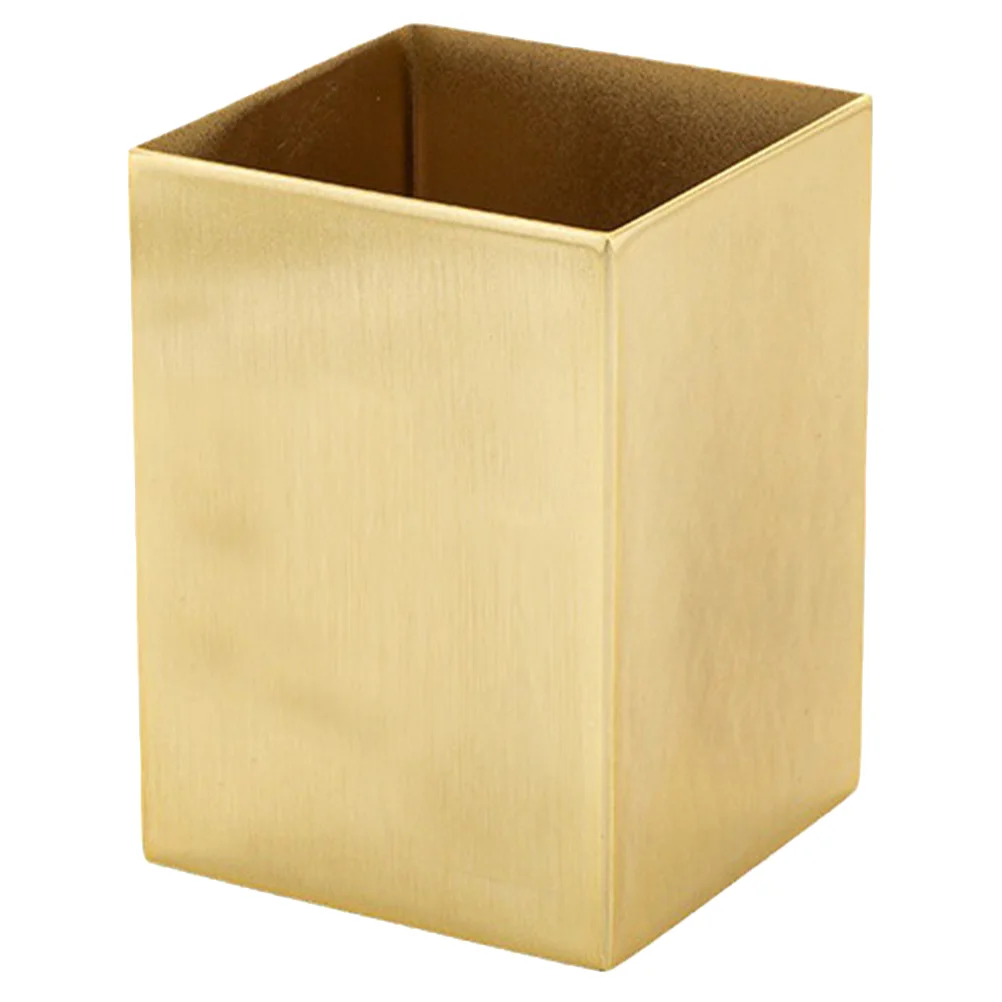 Квадратный ящик для хранения из нержавеющей стали чашка карандашей настольный