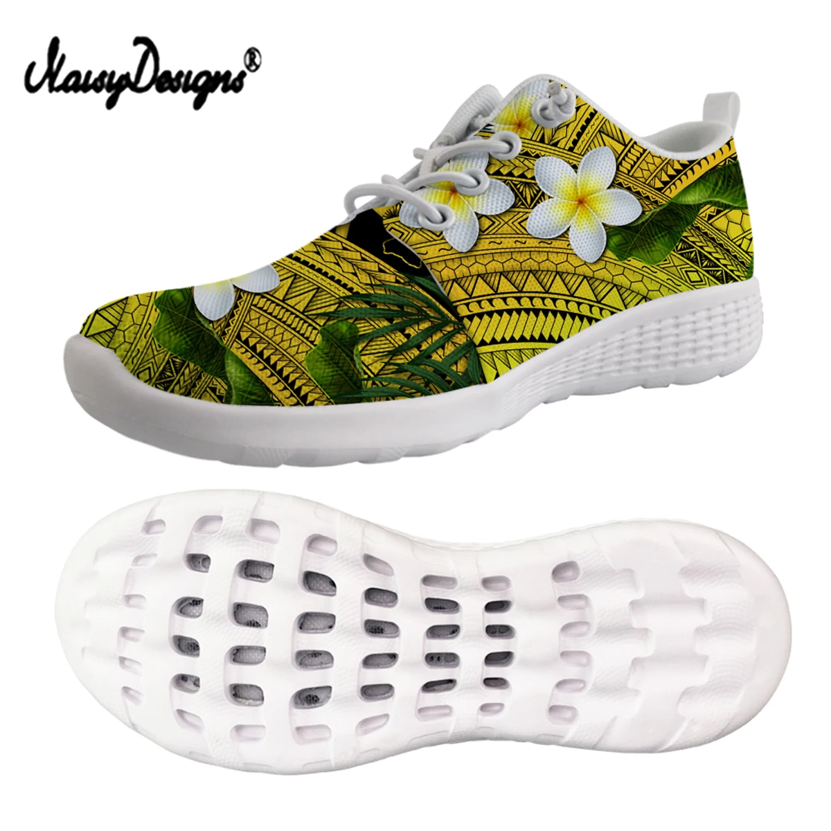 

Noisydesigns Hawaii Tribal With Plumeria Flower Unisex Swimming Water Shoes Barefoot Outdoor Beach Sandals Upstream Aqua Shoes