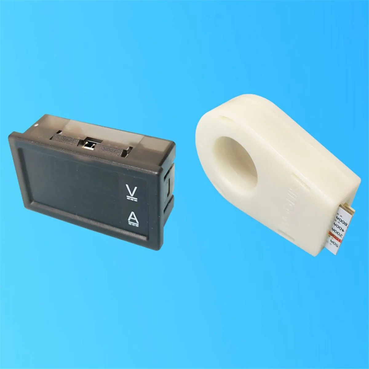 Амперметр Холла Вольтметр DC 0-300 В 50 А Монитор батареи Светодиодный цифровой