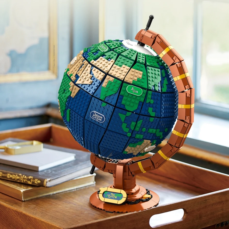 

Moc Compatible With 21332 Ideas Globe Map Expert 2585PCS Model Building Blocks Brick Toy For Boy Children Girls Kids Gifts