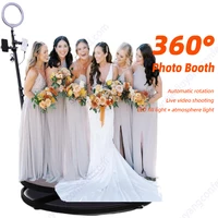 360 photo booth rotating machine studio prop video automatic photobooth shooting photography turntable platform display stand fx