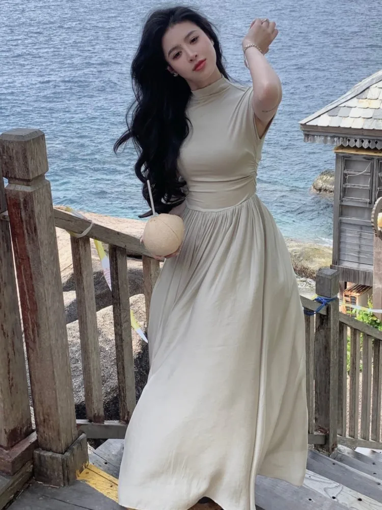 

Женское облегающее платье без рукавов, Элегантное Длинное Привлекательное платье в винтажном стиле, новинка сезона весна-лето 2023