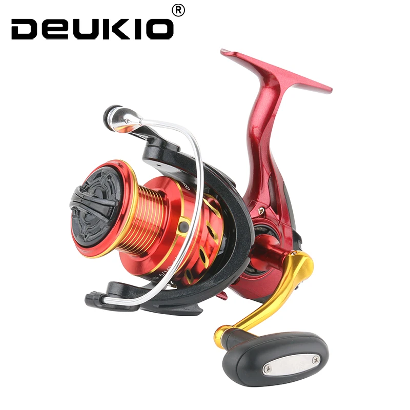 

DEUKIO Spinning Reels Max Drag 12KG Metal Spool Wheels Saltwater for Fishing Reels Molinete Wheel Carp Fishing Accessories Pesca