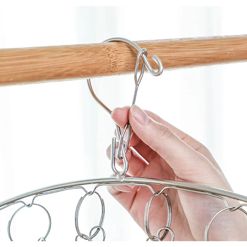 Вешалка для белья из нержавеющей стали с 6/8/10 зажимами |