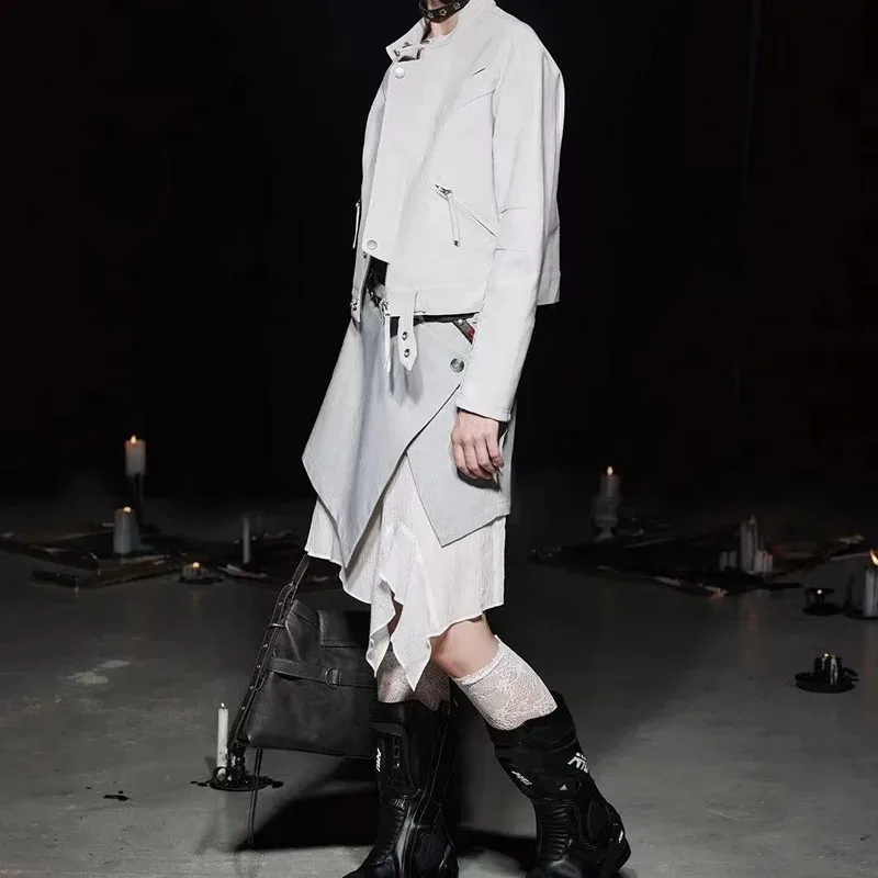 Осень 2024 новая мотоциклетная одежда из овечьей кожи в стиле ретро Дизайнерская