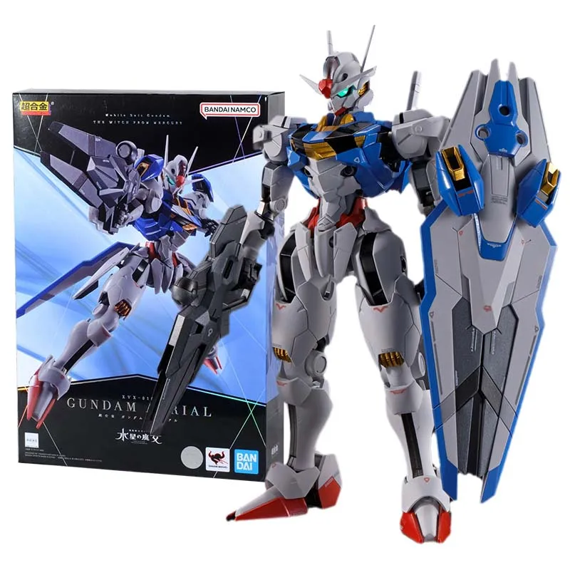 

Bandai Figure Gundam Anime Figures Chogokin The Witch From Mercury Aerial Action Figure Collection Gunpla Toys For Children