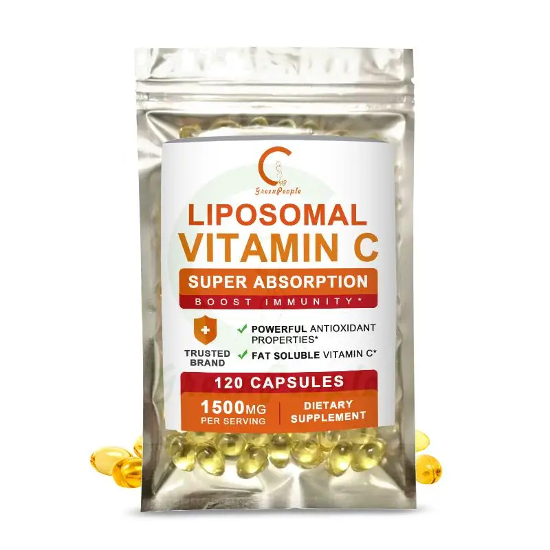 

GPGP Greenpeople натуральный липосомальный витамин C иммунная система и коллагеновый усилитель, высокая абсорбция, жирорастворимые витамины VIT C дл...