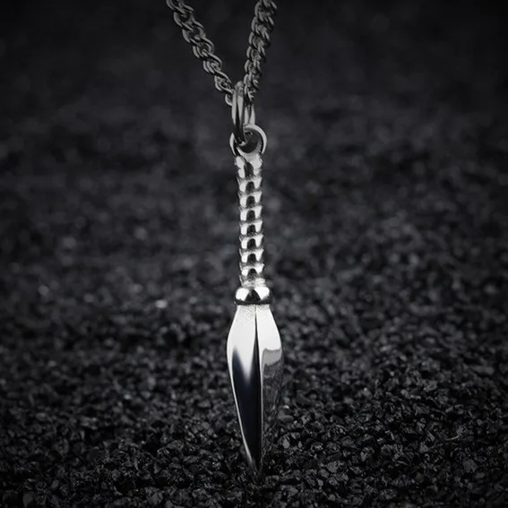 

Hip Hop Simple Fashion Smooth Egypt Anka Spear Pendant Men's Necklace Pendant for Women Men Punk Jewelry Gift