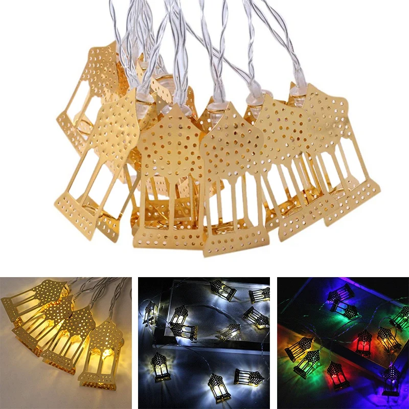 

ИД гирлянда, праздничный декор, Светодиодный Фонари, занавеска, светильник, мусульманская Фея для украшения