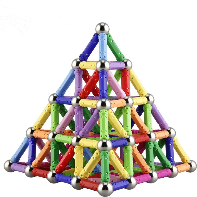 

Магнитные строительные палочки PTSNET, обучающие игрушки для интеллекта детей и взрослых, 100-30 шаров