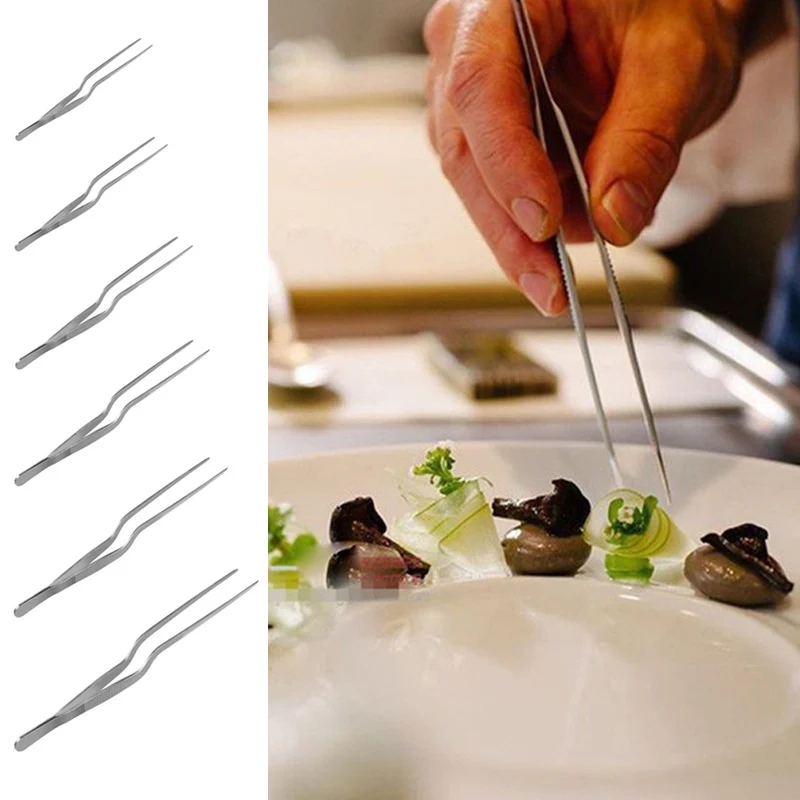 Пинцет из нержавеющей стали износостойкий прочный пищевой удобный инструмент