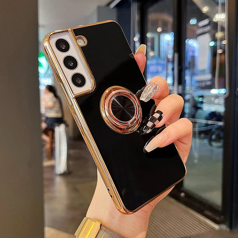 

Luxury Magnetic Ring Case For Samsung Galaxy S21 S22 S20 FE Ultra Plus A53 5G A52 Note 20 Ultra 10 S10 Covers With Stand Holder