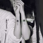 Водостойкая Временная тату-наклейка, кокосовое дерево, искусственная тату, флэш-тату, тату на запястье для девушек и мужчин