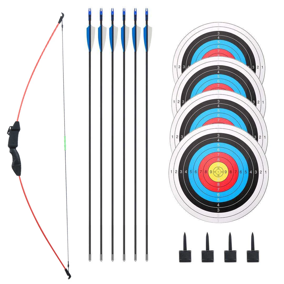 

Beauty Hunting Straight-Pull Bow Set Three-Color Optional Children'S Parent-Child Game Training Bow Competitive Archery Bow