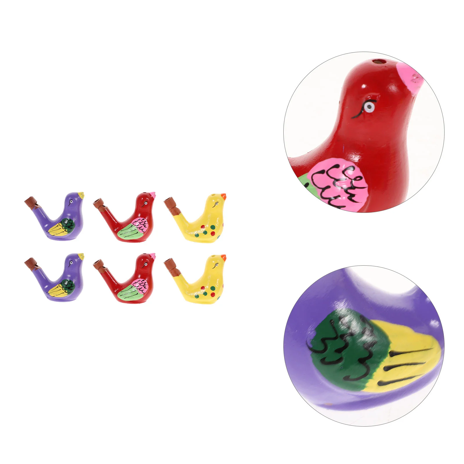 

6Pcs Bird Water Warbler Noisemaker Toys Kids Birthday Party Favors Gifts