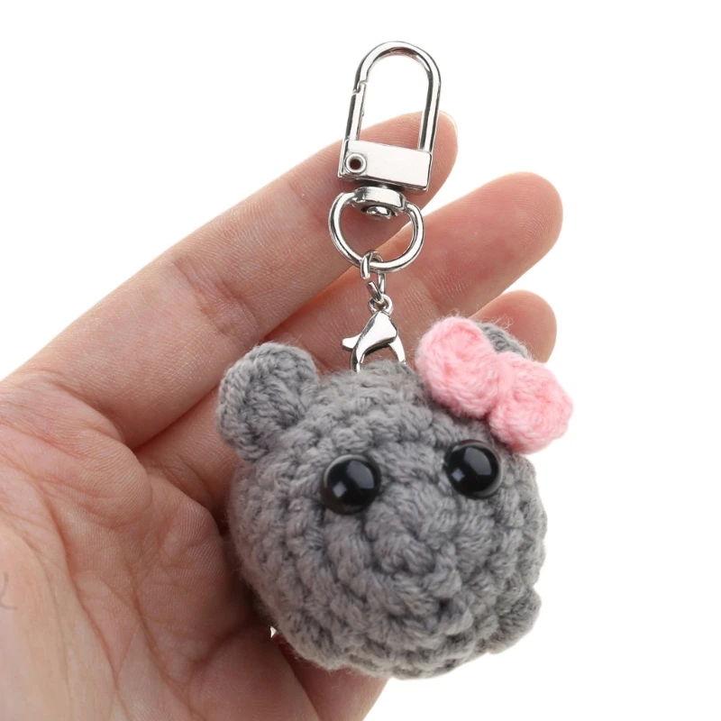 Брелок для ключей в виде грустного хомяка со звуком скрипки украшение рукоделия