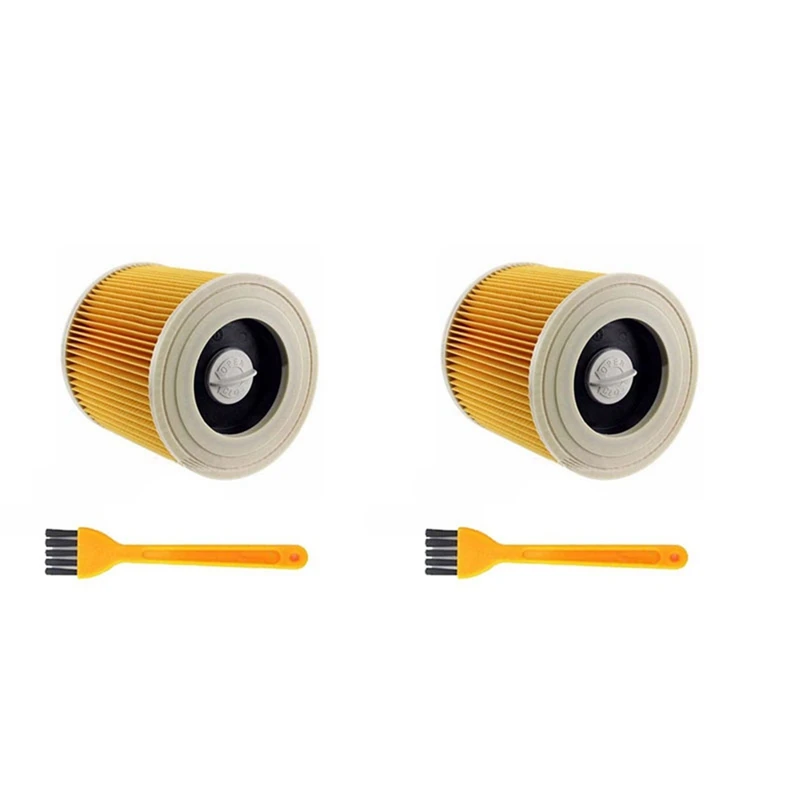 2X Air Dust Filter Replacement For Karcher WD2250 WD3.200 MV2 MV3 WD3 Vacuum Cleaners Cartridge HEPA Filter Parts B