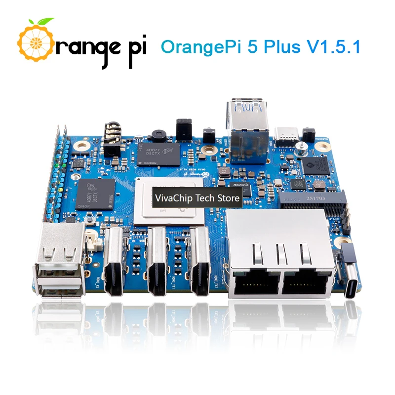 Фото Модуль VivaChip TechOrange Pi 5 Plus 16 ГБ ОЗУ LPDDR5 V1.5.1 Версия RK3588 PCIE с внешними модулями WiFi-BT и SSD, поддержка 8K, для разработки на Orange Pi5 Plus №3