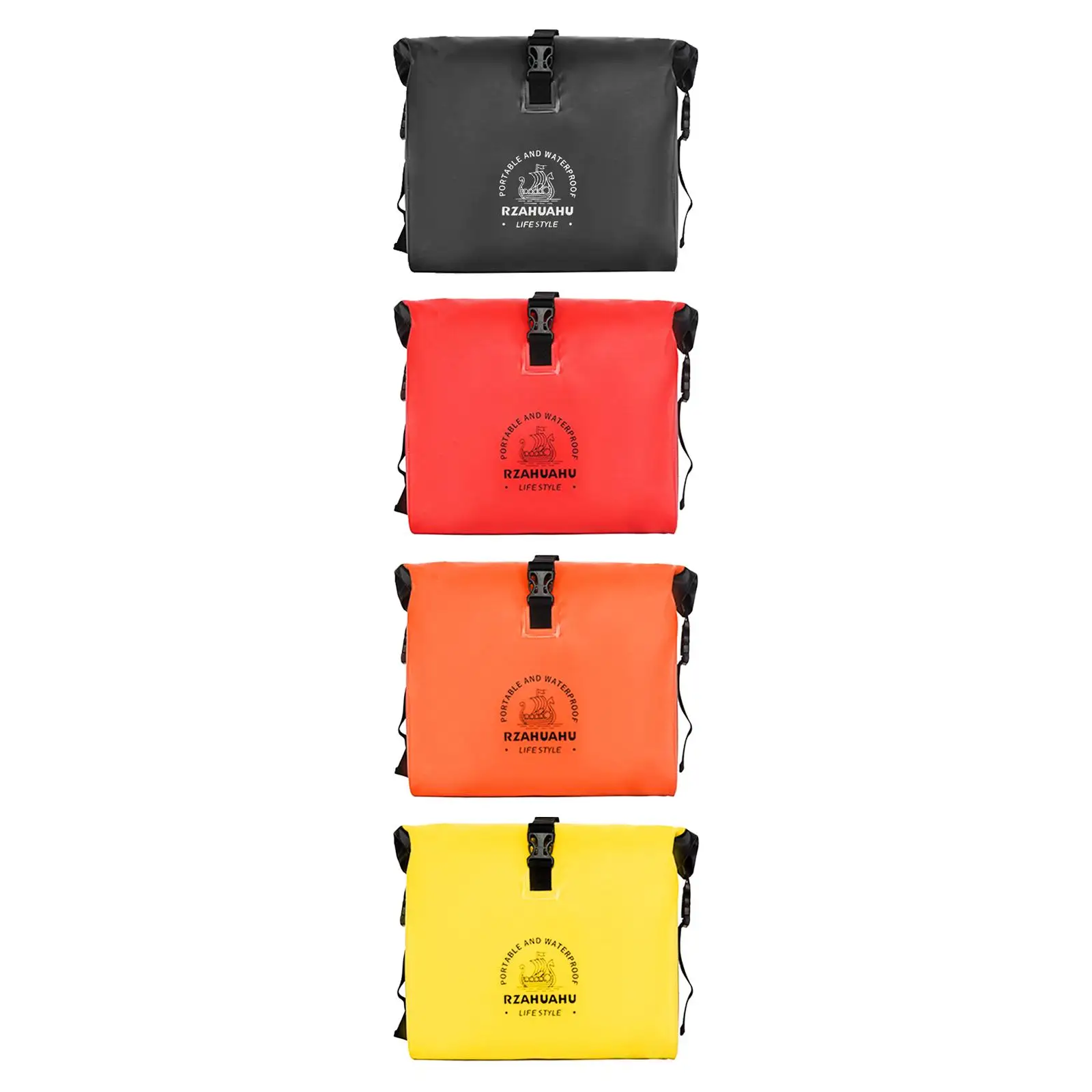

Bike Bag Bicycle Panniers 9L Synthetic Leather Adjustment Waterproof Panniers Motorcycles Saddle Bags Motorcycle Accessories
