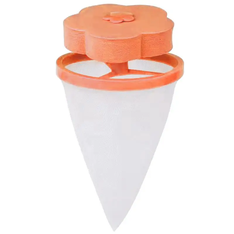 Lint Catcher For Dryer Machine Reusable Hair Filter Bag For Laundry Cone-shaped Washing Machine Cleaning Hair Filter