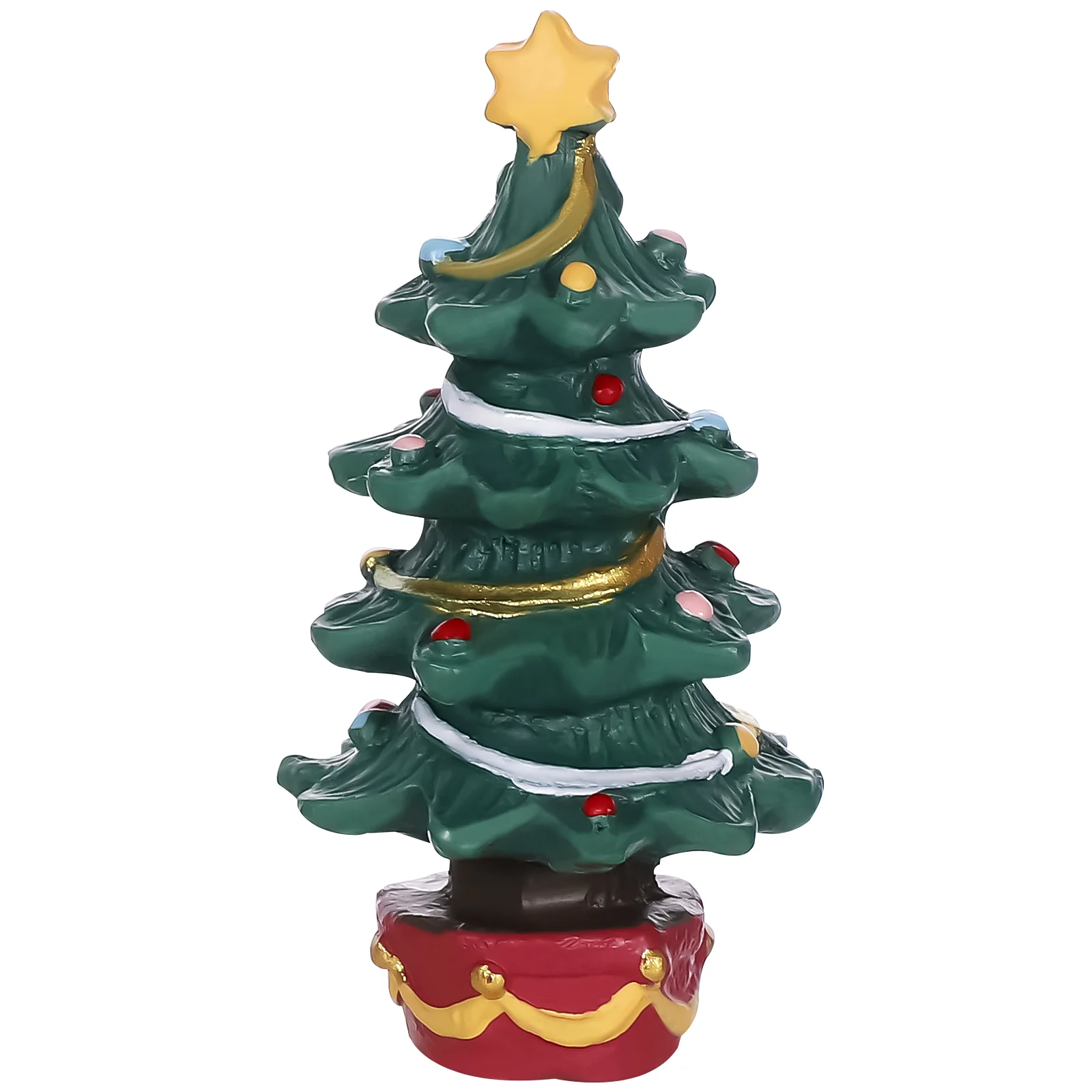 

POPETPOP Рождественская елка из смолы креативная Мини Рождественская елка, Рождественское украшение, настольное миниатюрное украшение