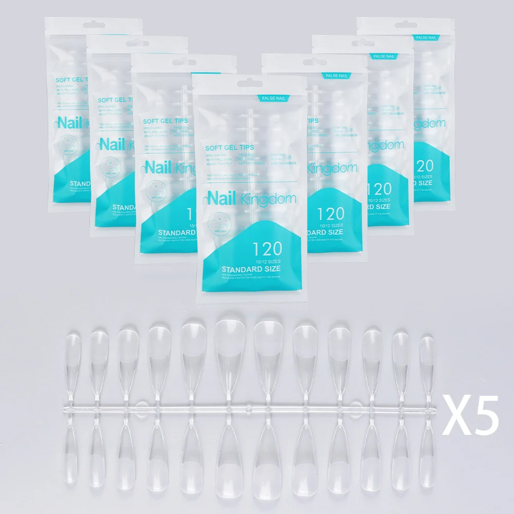 120 шт. накладные ногти в форме миндаля без следов