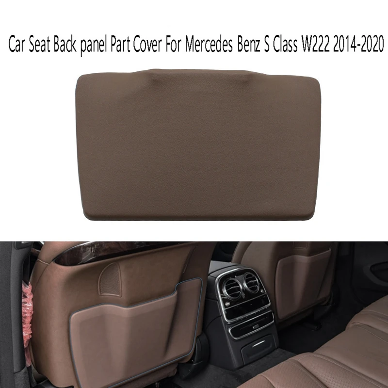 

Car Seat Back Panel Part Cover Replacement Storage Pocket Accessories For Mercedes-Benz S Class W222 2014-2020