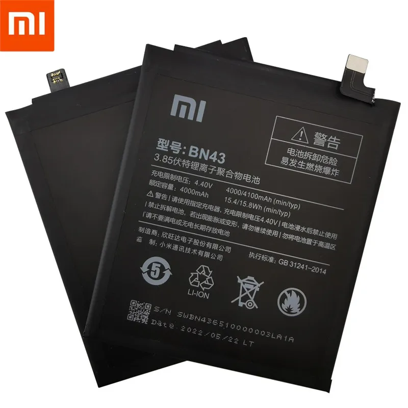 Оригинальный аккумулятор Xiaomi BN43 запасной для Redmi Note 4X/ 4 глобальная версия Snapdragon 625