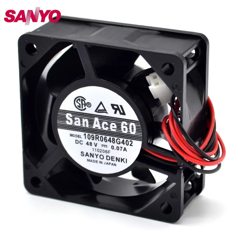 Охлаждающий вентилятор для SANYO 109R0648G402 6025 6 см 60 мм 48 В 0,07 а 60*60*25 мм