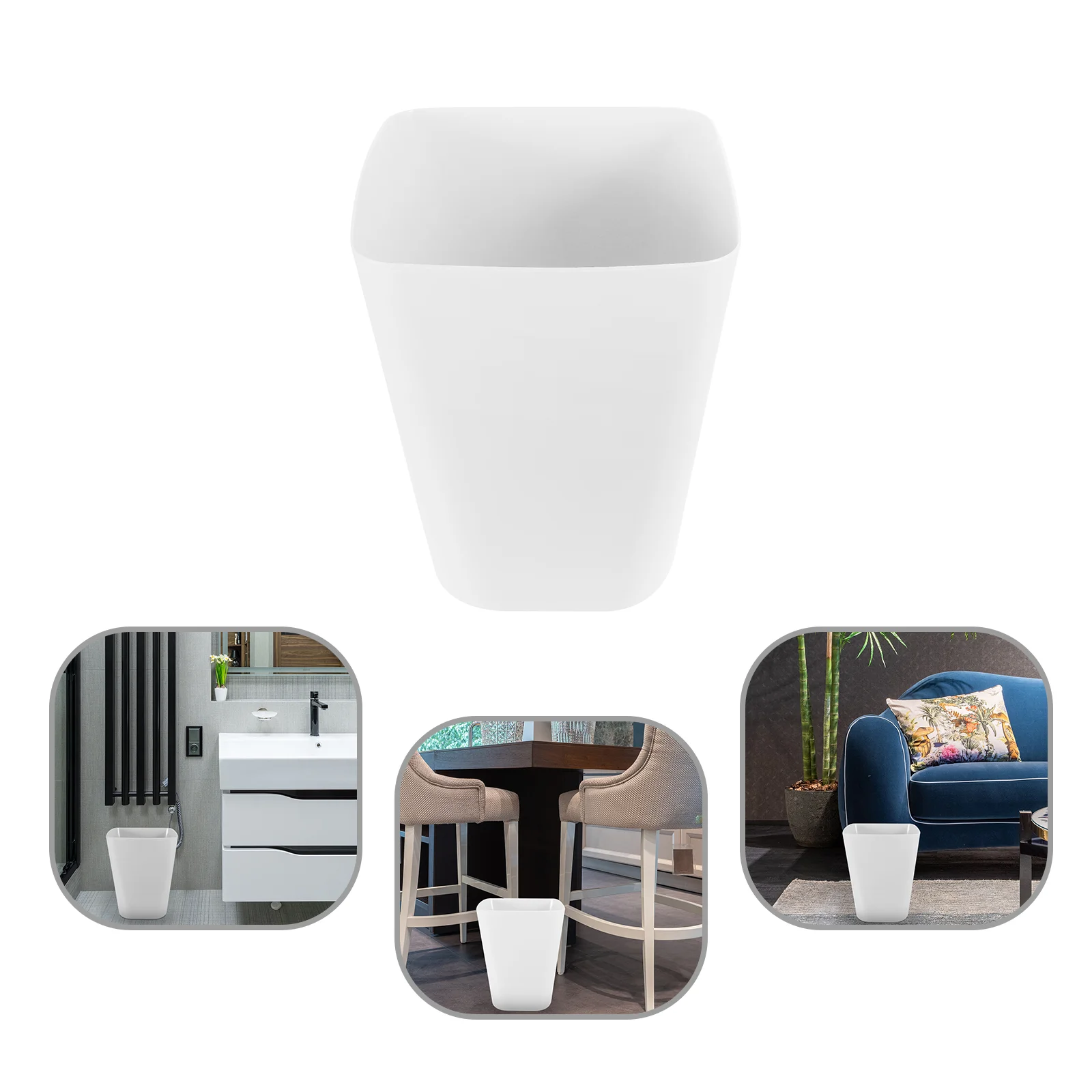 

Trash Bin Container Can Large Bins Organization Desk Litter Plastic Bedroom Trashcan Office