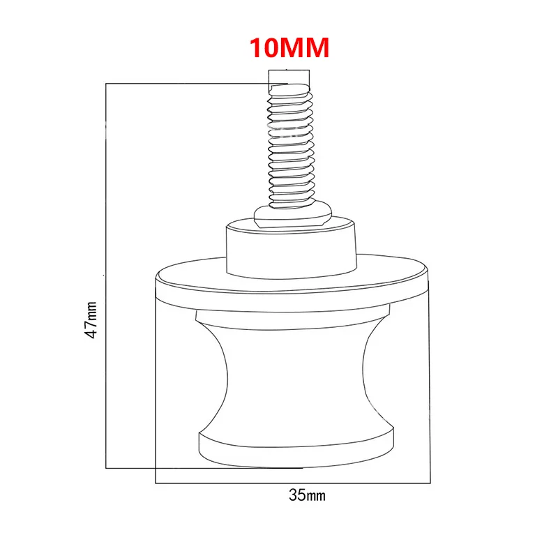 DragonflyMoto 10 мм алюминиевые анодированные задние опорные болты маятника с ЧПУ для