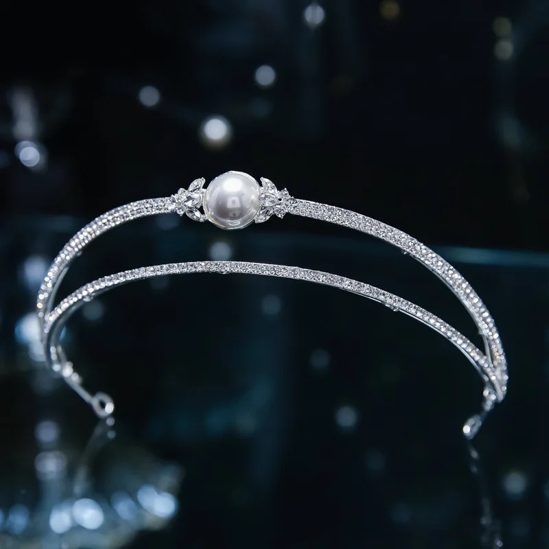 

Double Layer Headband Alloy Hair Loops Bangs Holder Hair Accessories for Women Double Layer Headband NA