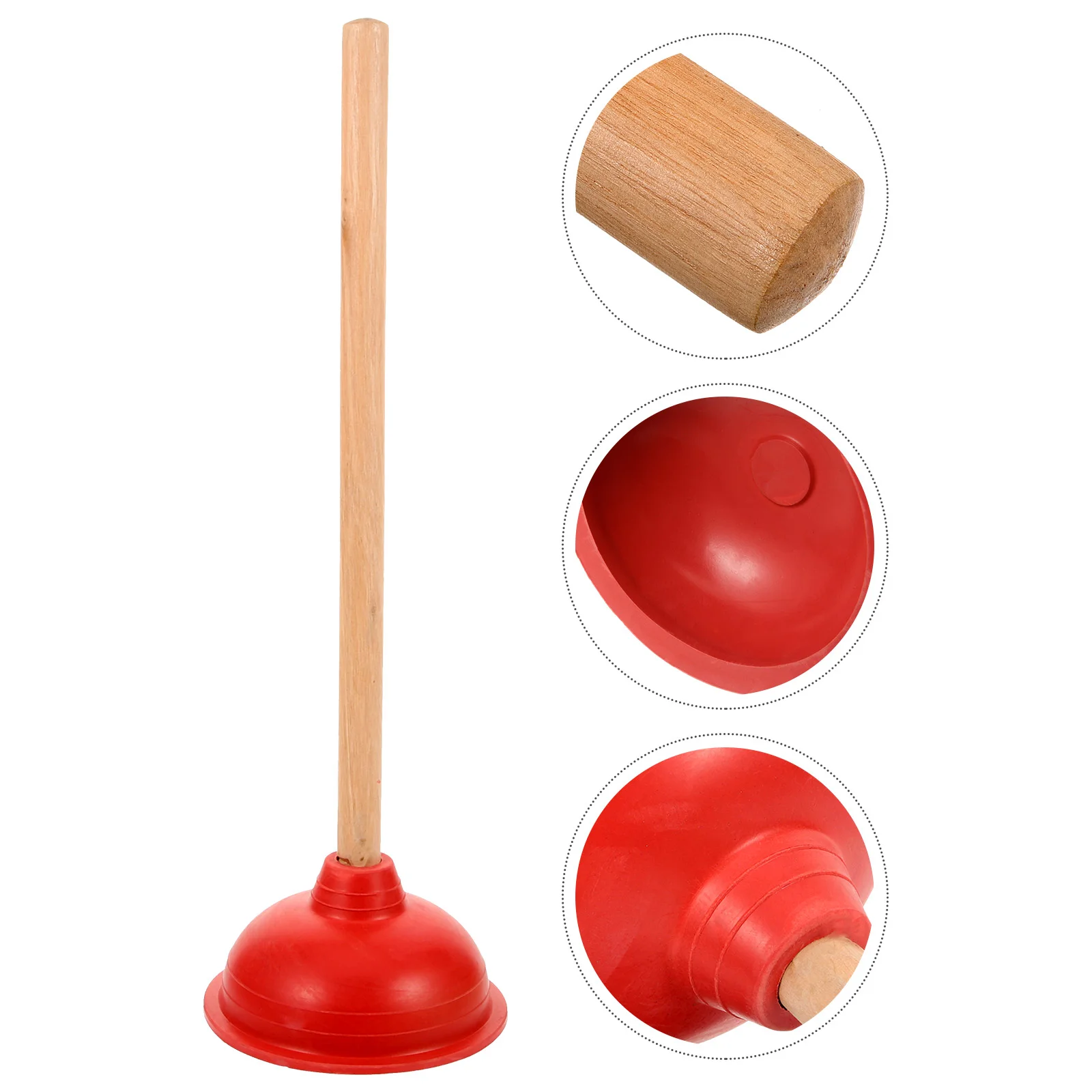 

Dormitory Bathroom Plunger Sanitary Commode Sucker Unclog Sink Drain Toilet Cleaning Tool Wood Cleaner Plumbing Fittings