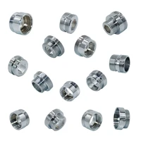 new silver 12 m16 m17 m18 m19 m20 m22 m24 m28 m32 thread connector brass for faucet conversion repair tap adapter 1pc2022