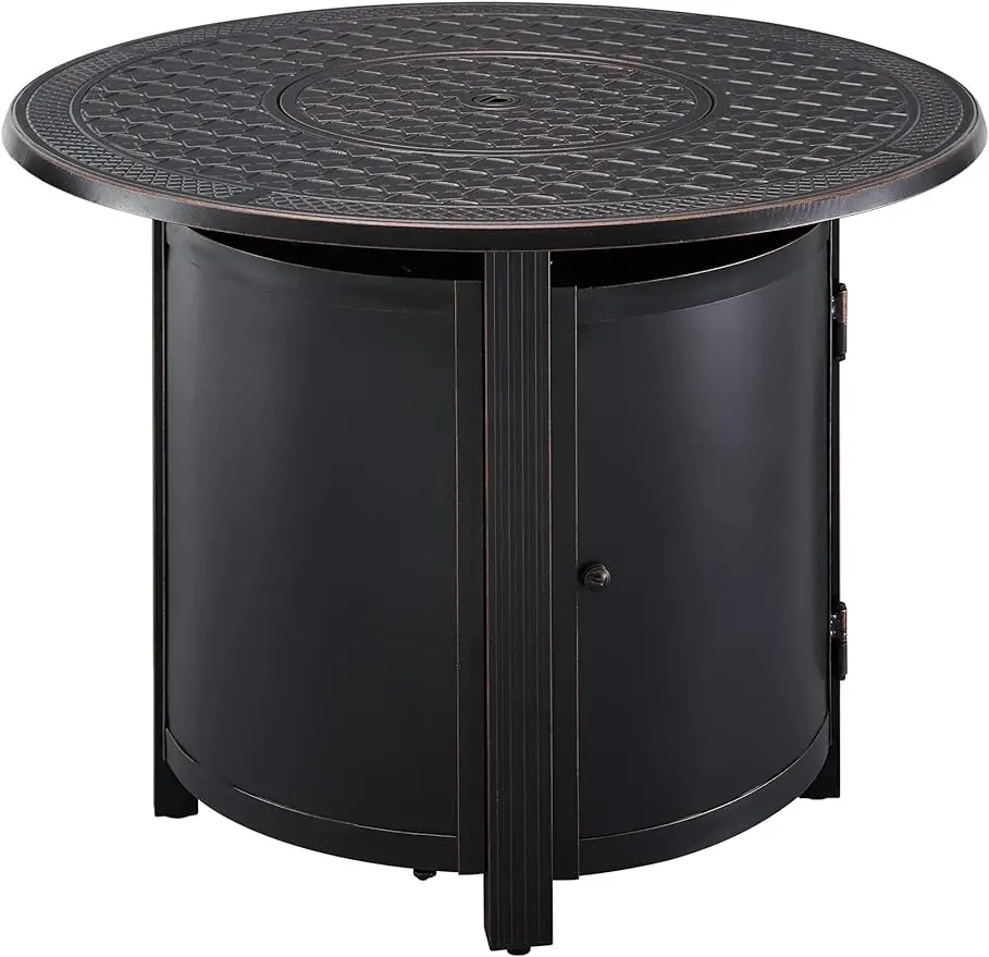 

Fire Sense 63688 Woodberry, алюминиевый трансформируемый стол для газовой плиты 37000 BTU, многофункциональный уличный стол с крышкой для пожарной чаши